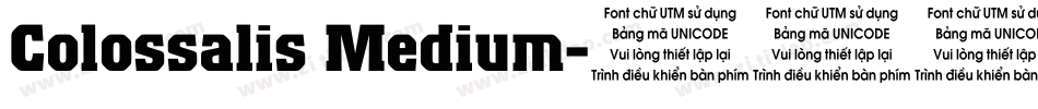 Colossalis Medium字体转换